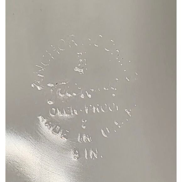 Vtg Anchor Hocking Fire King Casserole Baking Dish Nature's Bounty 9" Round - Picture 4 of 5